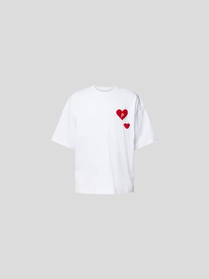 Preach Oversized T-Shirt mit Label-Detail Weiss 2