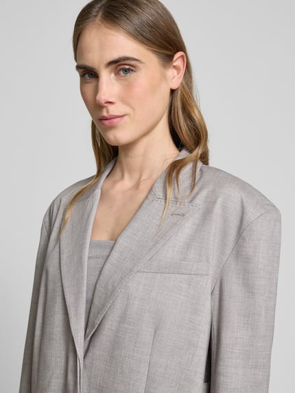 LeGer Blazer met reverskraag, model 'Jale' - LeGer Studio-collectie Lichtgrijs - 3