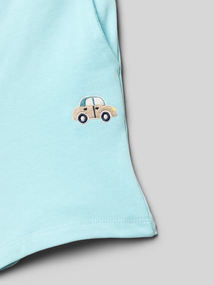 NAME IT Shorts mit elastischem Bund Modell 'FRITZO' Helltuerkis 2