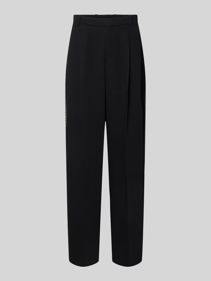HUGO Wide Fit Hose mit Bundfalten und Schurwoll-Anteil Modell 'FEDIX' Black 2
