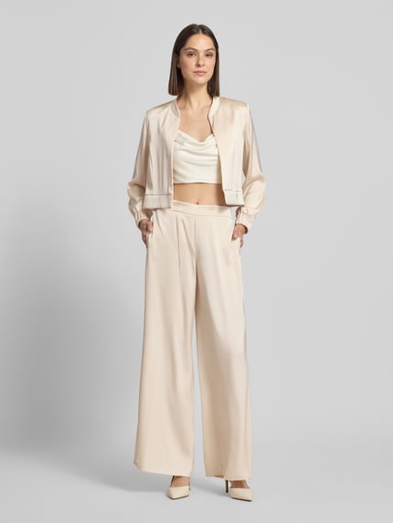 V by Vera Mont Stoffen broek met elastische band Lichtgeel - 1