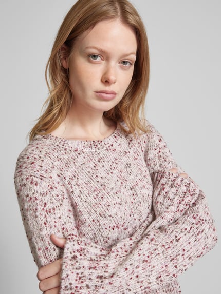Tom Tailor Weicher Strickpullover mit Woll-Anteil Rosa 3