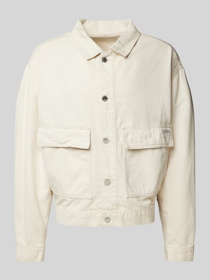 Calvin Klein Jeans Jeansjacke mit Pattentaschen Weiss 2