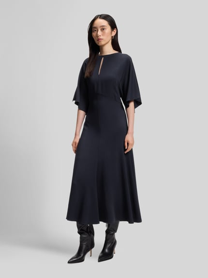 BOSS Midikleid mit Schlüsselloch-Ausschnitt Marine 4
