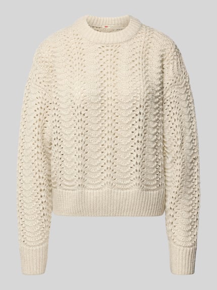 Levi's® 300 Relaxed Fit Pullover mit Woll-Anteil Offwhite 2