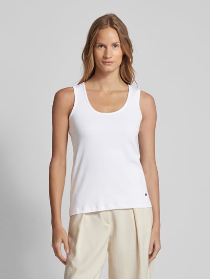 MOS MOSH Tanktop in Ripp-Optik Modell 'Lani' Weiss 4