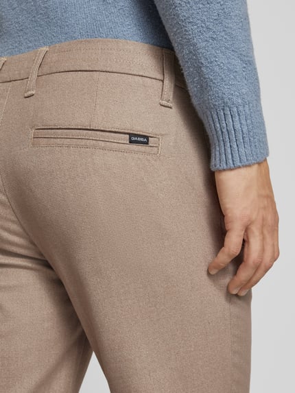GABBA Regular Fit Cordhose mit Knopfverschluss Modell 'MONZA' Hellbraun 3