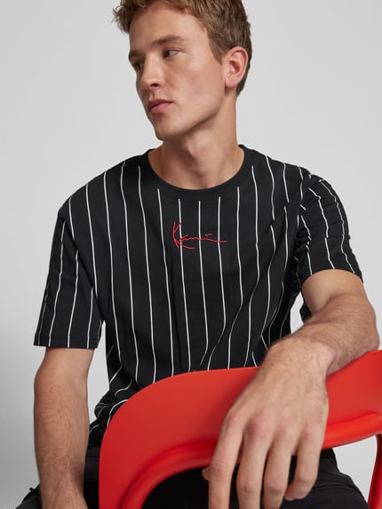 Karl Kani T-Shirt mit Label-Stitching Black 3