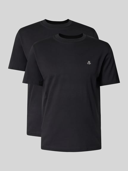 Marc O'Polo Regular Fit T-Shirt Set im 2er-Pack Black 2
