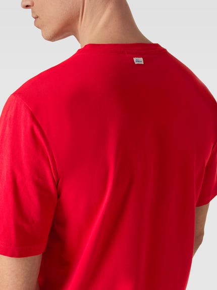 SCHIESSER T-Shirt mit Rundhalsausschnitt Modell 'Hannes' Rot 3