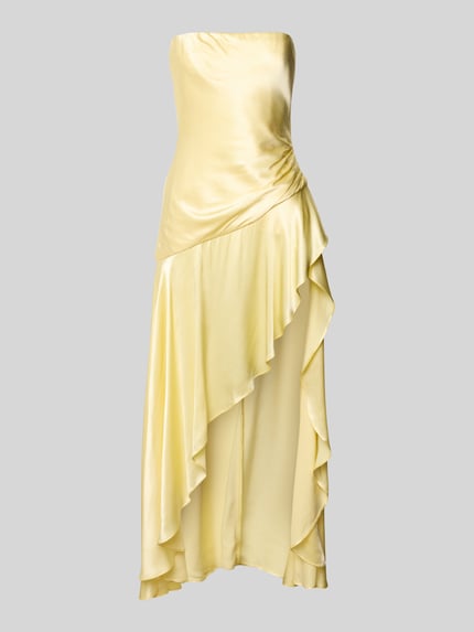 Bardot Abendkleid mit Nahtreißverschluss Modell 'LORENZA' Hellgelb 2