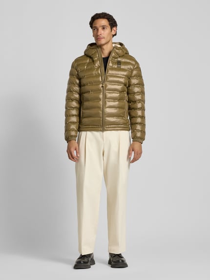 Blauer USA Regular Fit Steppjacke mit Zweiwege-Reißverschluss Modell 'CHARLES' Oliv 1