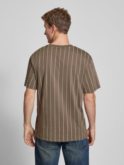 Karl Kani T-Shirt mit Label-Stitching Khaki 5