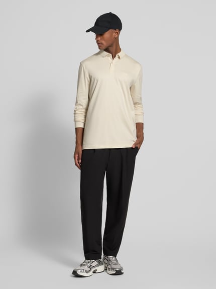 BOSS Green Regular fit poloshirt van puur katoen, model 'PIROL' Beige - 1