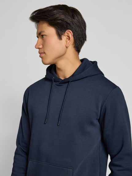 ONLY & SONS Regular fit hoodie van katoenmix, model 'CERES' Donkerblauw - 3