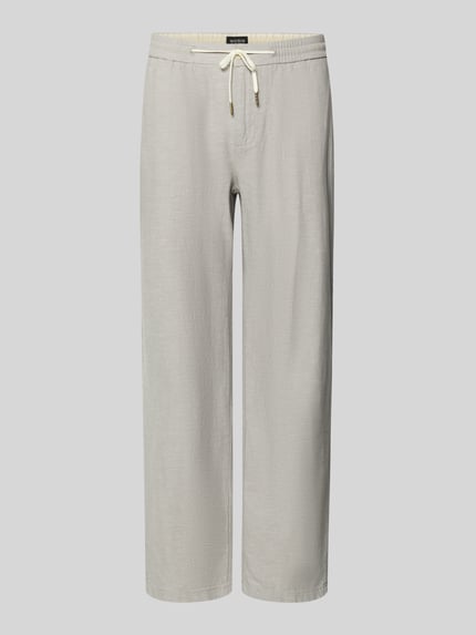 Jogpants aus Baumwoll-Leinen-Mix Modell 'WARREN' Shop The Look MANNEQUINE