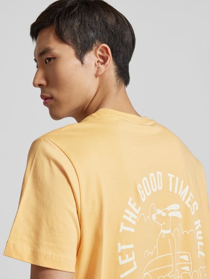 Mazine T-Shirt mit Motiv-Print GELB 3
