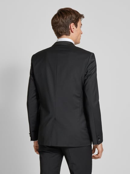 HUGO Marynarka o kroju slim fit z mieszanki żywej wełny Czarny 5