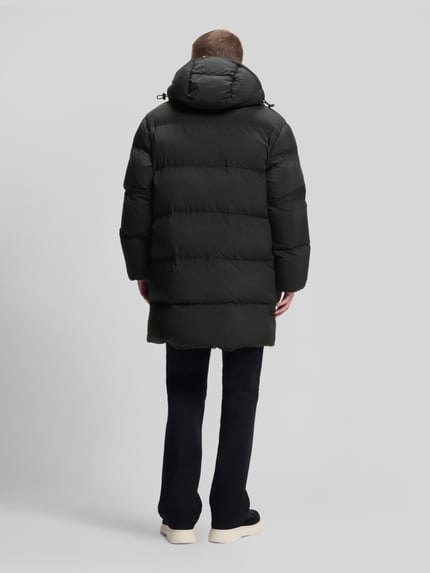 HUGO Blue Puffer Coat mit Logo-Patch Modell 'Bodi2541' Black 5