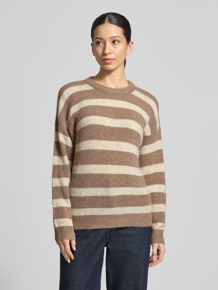 MSCH Copenhagen Gebreide pullover met wol model 'Festina Hope' Taupe - 4