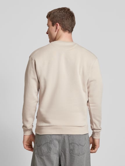 JACK & JONES Sweatshirt mit Rundhalsausschnitt Modell 'BRADLEY' Offwhite 5