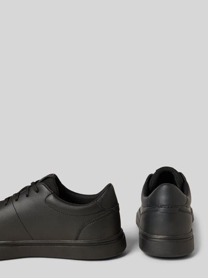 Produktfoto, Sneaker aus echtem Leder Modell 'Baltimoore' von Geox, Schwarzton, abgerundete Passform, profilierte Sohle, Logo-Detail
