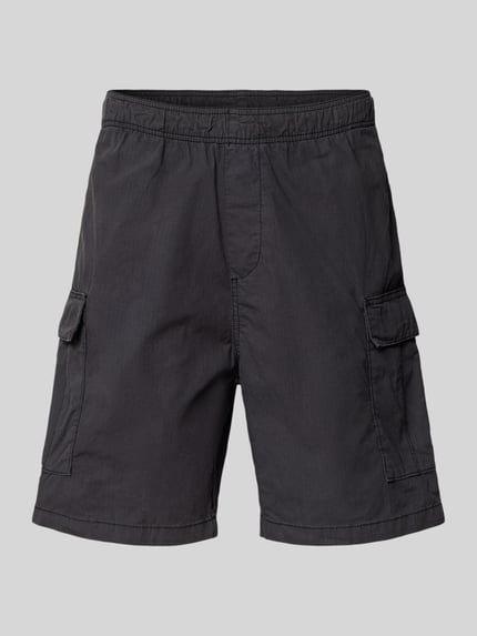 REVIEW Szorty cargo z elastycznym pasem Czarny 2