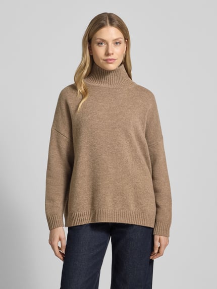 Weekend Max Mara Oversized coltrui van een pure scheerwol, model 'BORGIA' Hazelnoot gemêleerd - 4