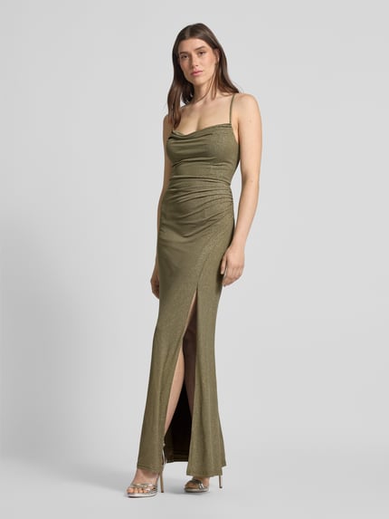 Jake*s Cocktail Cocktailkleid mit Raffungen Oliv 1