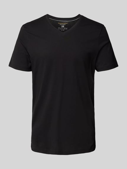 Christian Berg Men T-Shirt mit V-Ausschnitt Black 2
