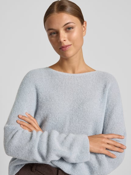 DRYKORN Gebreide pullover van alpacamix, model 'IMENY' Lichtblauw - 3