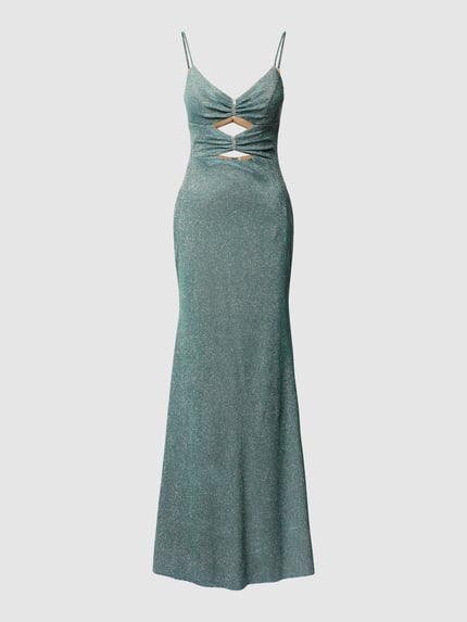 LUXUAR FASHION Sukienka wieczorowa z efektem błyszczącym Miętowy 2