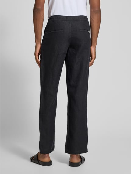 KnowledgeCotton Apparel Loose Fit Hose mit Tunnelzug Black 5