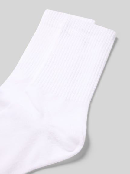 SNOCKS Socken mit elastischem Bund Modell 'Crew' im 2er-Pack Weiss 2