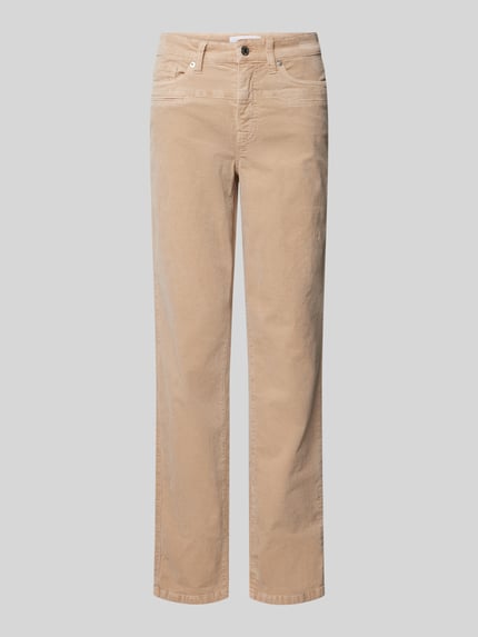CAMBIO Regular Fit Hose mit Paspeltaschen Modell 'PEARLIE' Sand 2