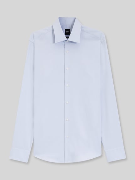 BOSS Regular Fit Businesshemd aus Baumwoll-Mix Bleu 2