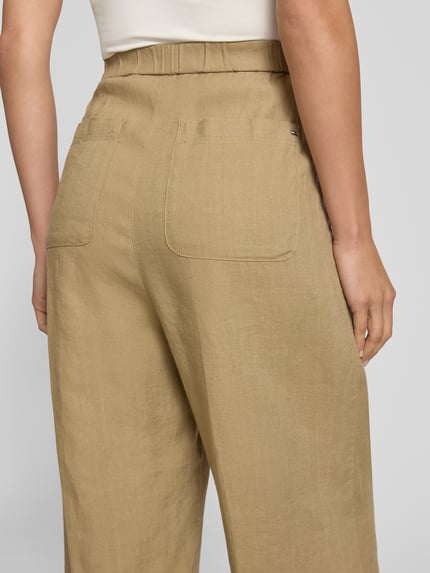 Tommy Hilfiger Tailored Fit Leinenhose aus Leinen-Lyocell-Mix Beige 3