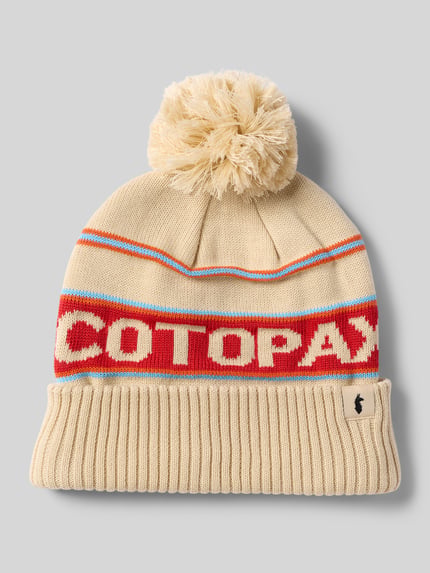 Cotopaxi Beanie mit Label-Details Sand 1