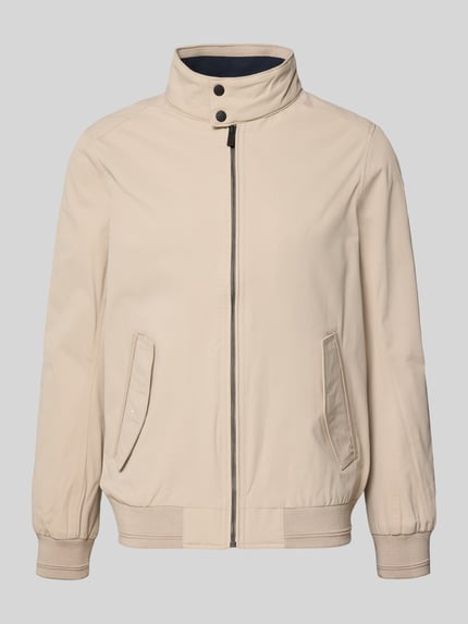 Tom Tailor regular fit blouson met opstaande kraag Zand - 2