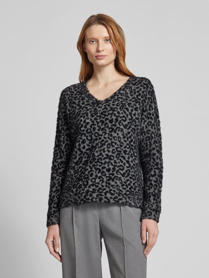 Street One Sweatshirt met ribboorden Antraciet - 4