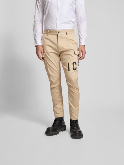 Dsquared2 Cargohose mit Label-Print Beige 4