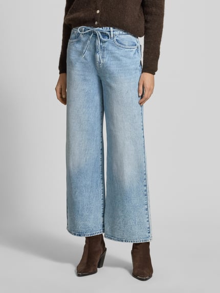 VERO MODA Loose fit jeans van katoenmix, model 'WIEN' Jeansblauw - 4