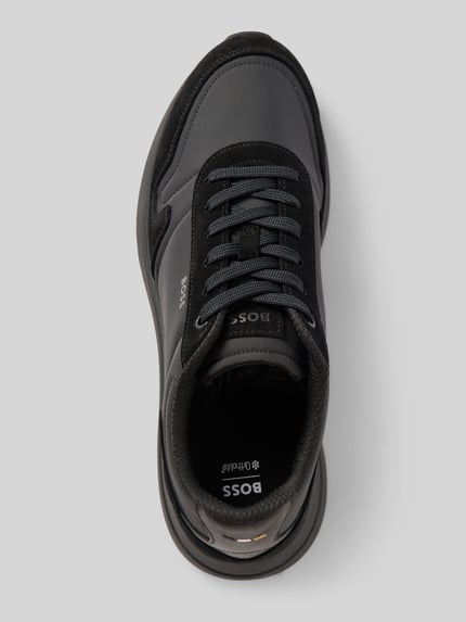 BOSS Sneaker aus Textil mit Veloursleder-Besatz Black 3