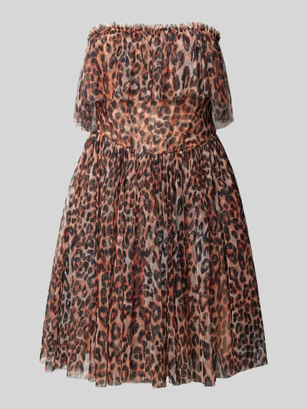 Lace & Beads Avondjurk in laagjeslook Middenbruin - 2
