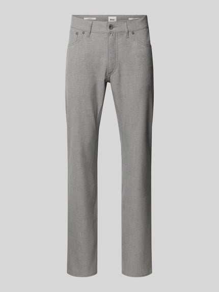 Brax Straight Fit Stoffhose mit 5-Pocket-Design Silber 2