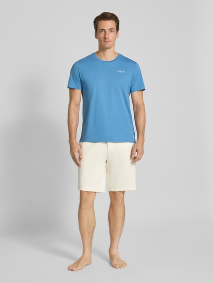 Polo Ralph Lauren Underwear Regular Fit T-Shirt mit Logo-Print Modell 'Crew' Blau 1