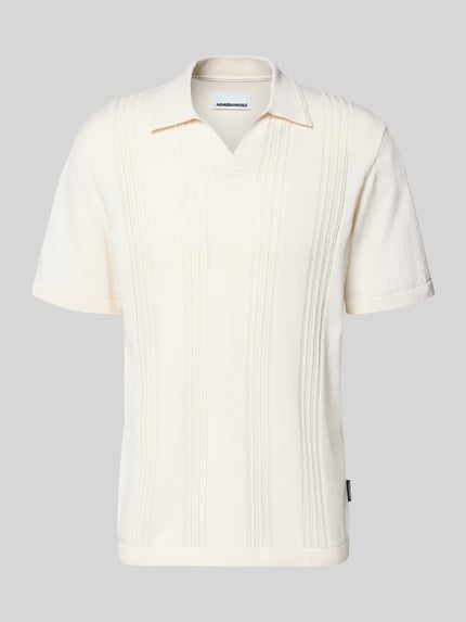 Produktfoto, Relaxed Fit Poloshirt aus reiner Baumwolle von Armedangels, efekt: jednolity kolor, krój relaxed fit, naszywka z logo, kołnierzyk polo, dekolt w serek, rękaw: krótki rękaw, zakończenie rękawów: prążkowane, wykończenie materiału: drobny splot, materiał: bawełna