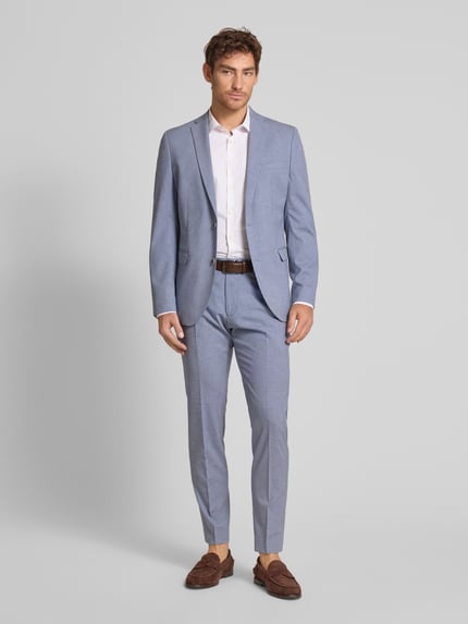 s.Oliver BLACK LABEL Slim Fit Sakko aus Viskose-Mix mit Leinen-Anteil Hellblau 1