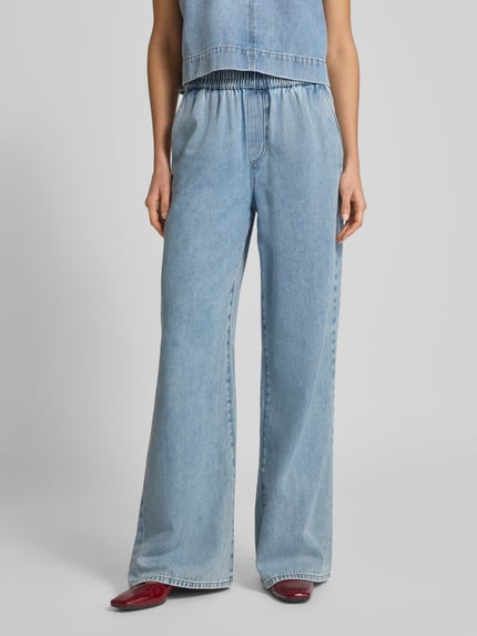 Jake*s Casual Jeansy z szerokimi nogawkami i wpuszczanymi kieszeniami Błękitno-niebieski 4
