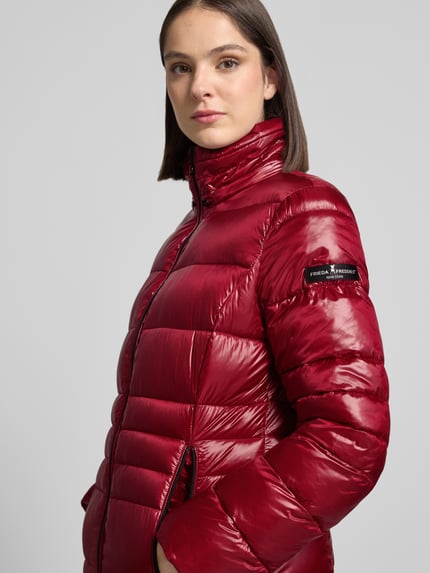 Frieda & Freddies Puffer Coat Modell 'DALIA LONG' mit Kapuze Bordeaux 3